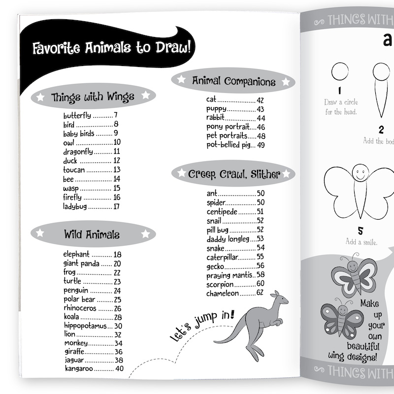 favorites animals table of contents