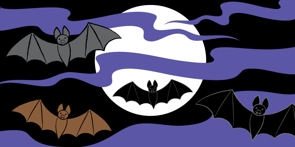 cute halloween bats