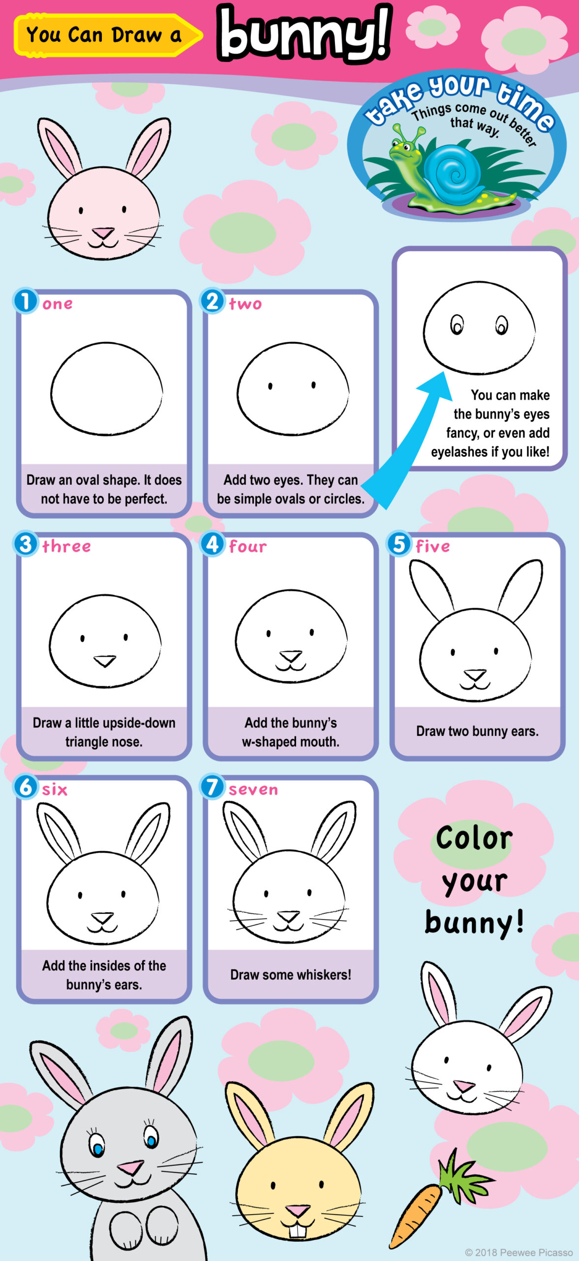 how to draw a cute bunny
