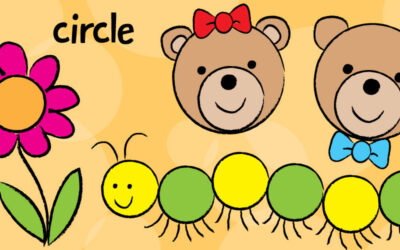 It’s Easy to Draw a Teddy Bear and Caterpillar with Circles!