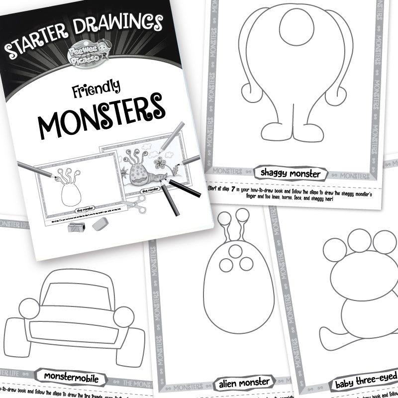 helpers for drawing cute monsters