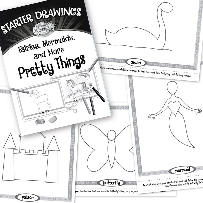 Starter Drawings for Pretty Things drawing book