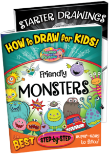 best drawing book for kids friendly monsters