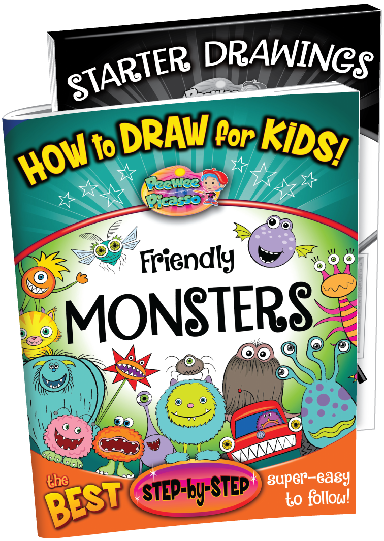 best drawing book for kids friendly monsters