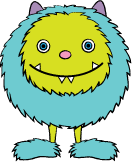 cute friendly monster