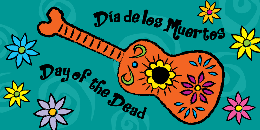 draw day of the dead guitar